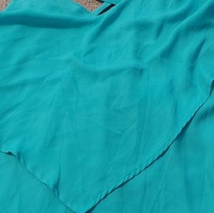 Torrid sz0 teal chiffon tiered cami
